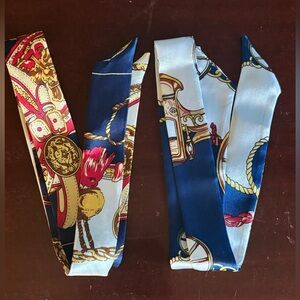 NWOT- 2 purse/bag Twilly, nautical/equestrian theme, 34 inches diameter